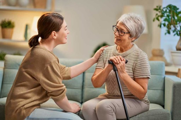 elderly patient and caregiver elderly patient and caregiver