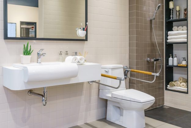 four senior bathroom safety features in snellville ga memory care facility