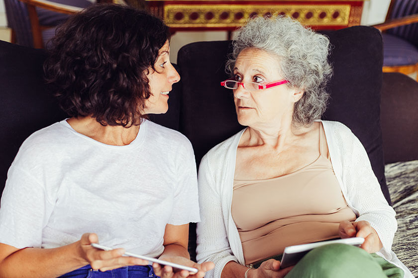 discussing memory care program with your loved one with dementia img