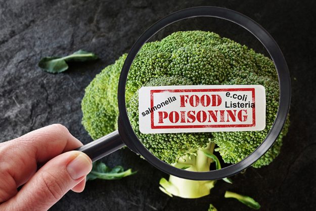 food poisoning label and terms