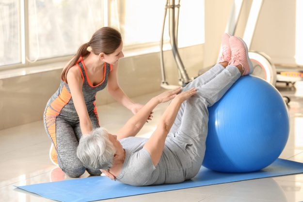creating an exercise routine in an assisted living community