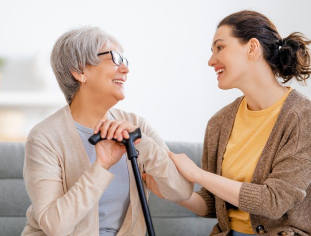 happy patient and caregiver happy patient and caregiver