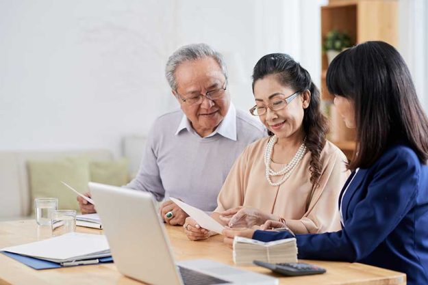 meeting with financial adviser