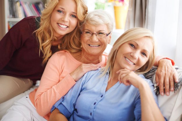 cheerful multi generational attractive younger and older women cheerful multi generational attractive younger and older women