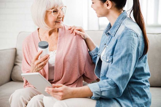 family doctor recommending medicaments