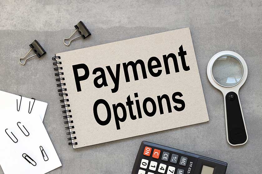 payment options concept payment options concept
