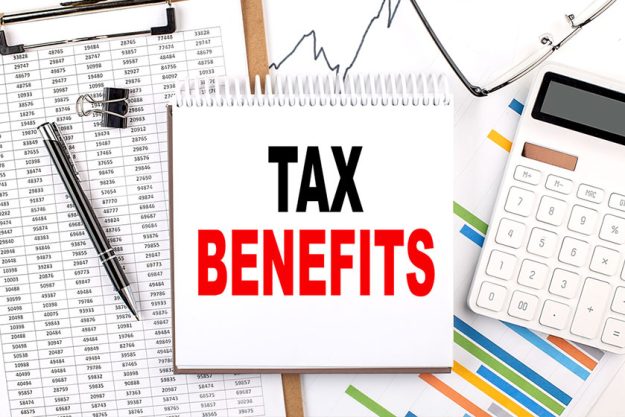 word writing text tax benefits business concept