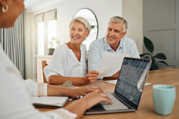 couple planning finance insurance and investments