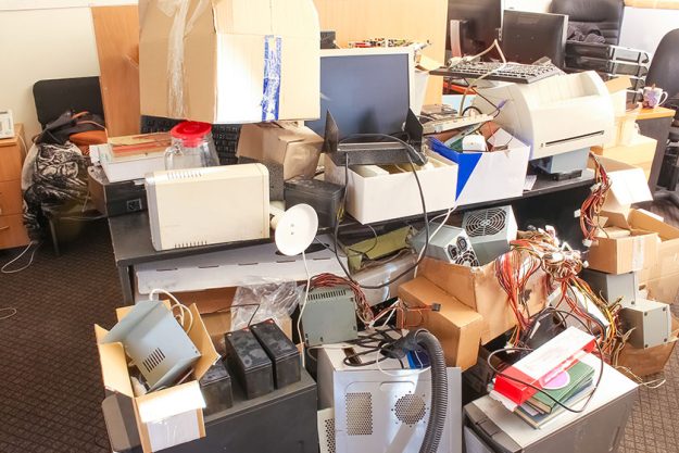 messy desktop stacks files