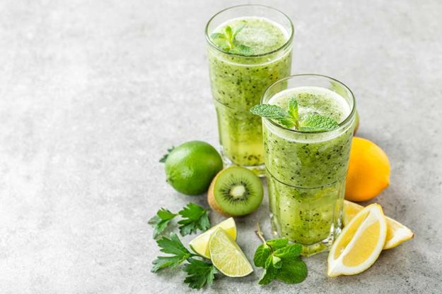 fat burning green fruit cocktail