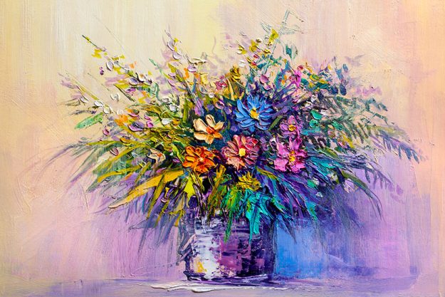 oil painting a bouquet