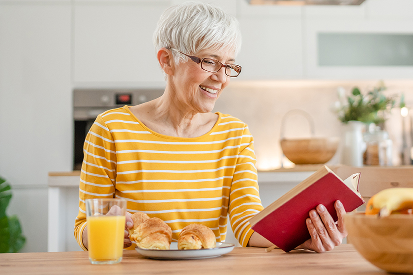 one woman mature senior caucasian 2