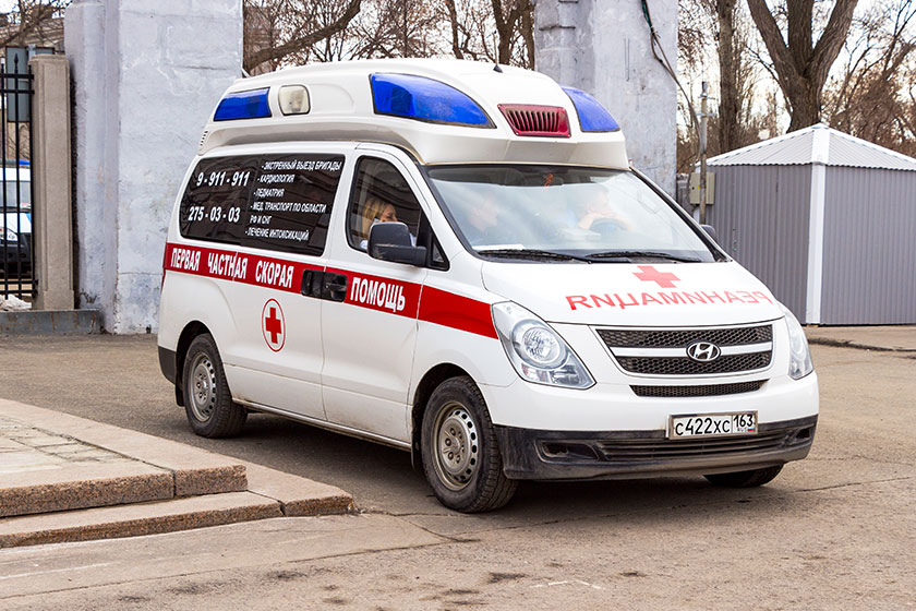 ambulance car parked up in the street ambulance car parked up in the street
