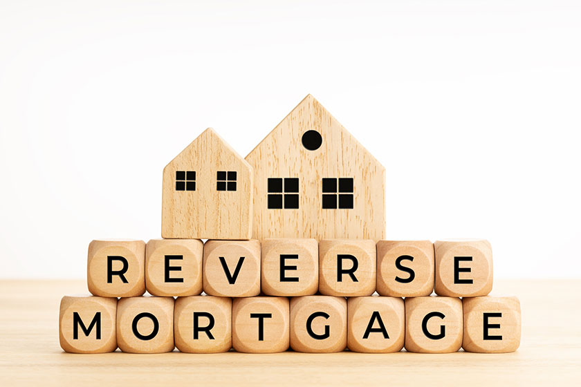 reverse mortgage concept words wooden blocks table copy space reverse mortgage concept words wooden blocks table copy space