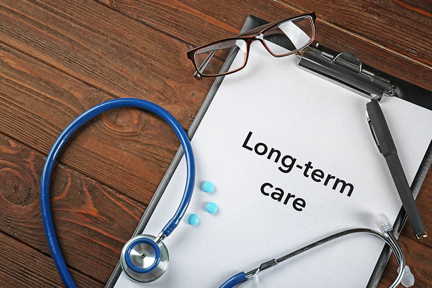 long term care information closeup medical concept long term care information closeup medical concept