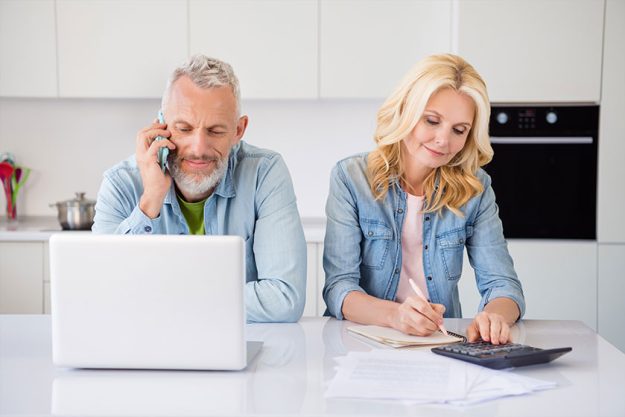 photo of charming busy mature lovers