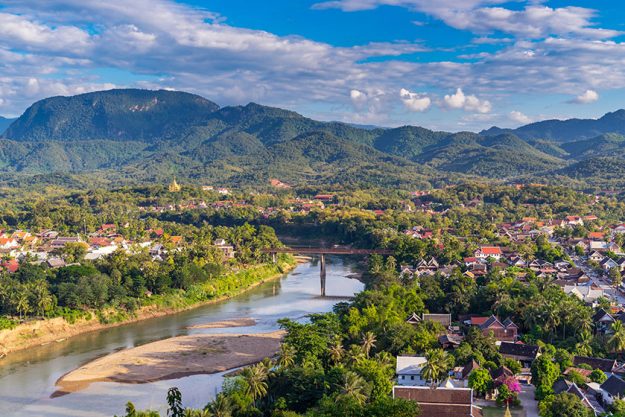 viewpoint and beautiful landscape in luang prabang laos
