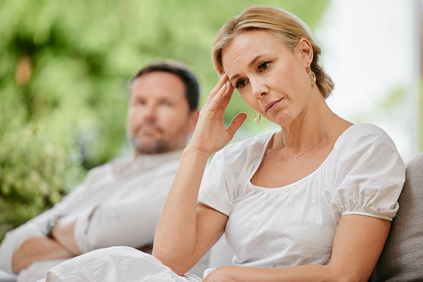 couple ignoring upset fight argument divorce marriage problems people stress
