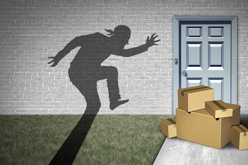 package robbery home delivery theft porch pirate thief stealing packages