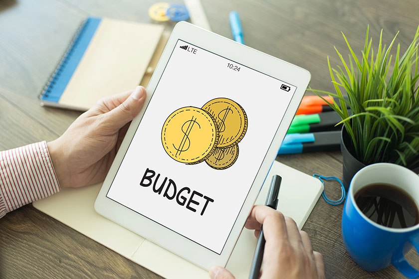 market budget concept