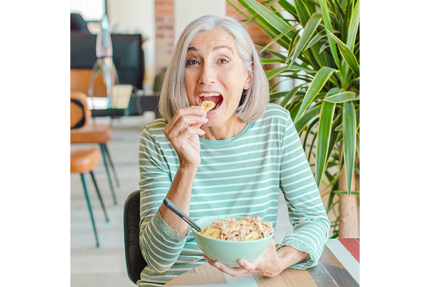 Middle age woman home