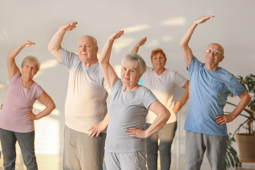 elderly people exercising gym elderly people exercising gym