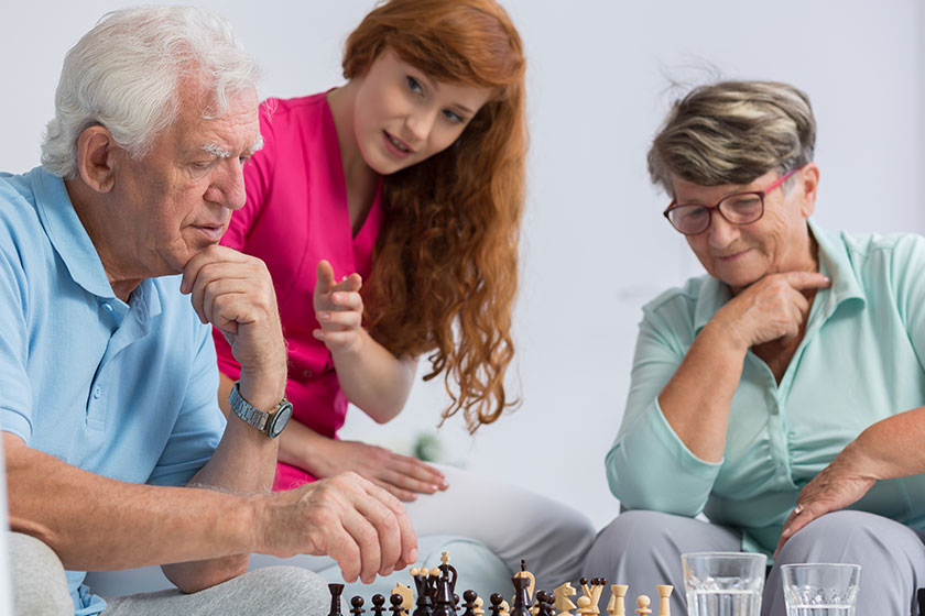 mature couple and carer mature couple and carer