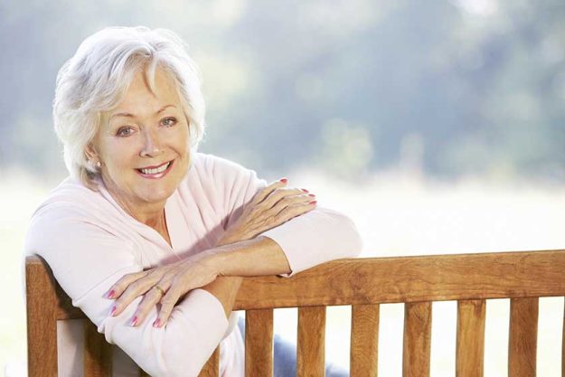 senior woman outdoors