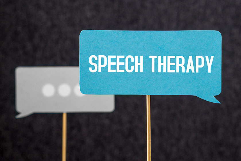 speech therapy text cardboard speech balloon bubble wooden stick stuttering speech therapy text cardboard speech balloon bubble wooden stick stuttering