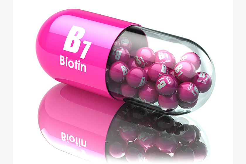 vitamin b7 capsule pill with biotin dietary supplements