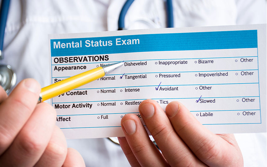 Concept photo psychiatric examination assessment consultation psychiatrist holds conclusion mental Concept photo psychiatric examination assessment consultation psychiatrist holds conclusion mental