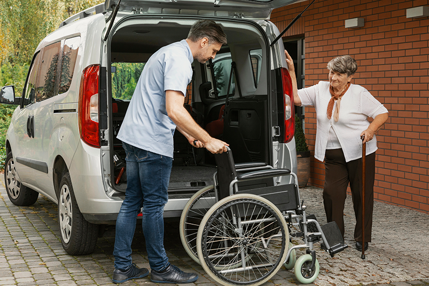 grey senior lady walking stick helpful volunteer grey senior lady walking stick helpful volunteer