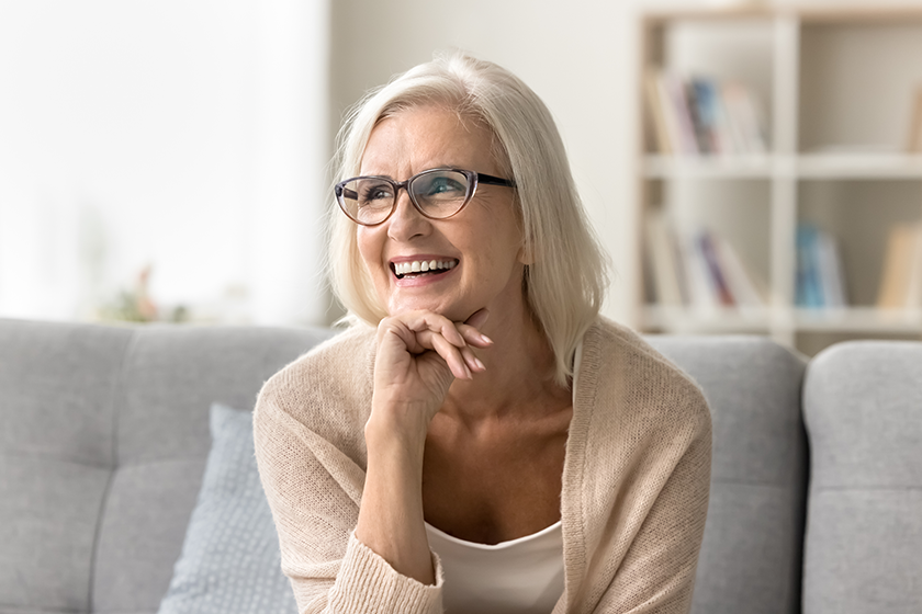 happy blonde old senior woman elegant glasses happy blonde old senior woman elegant glasses