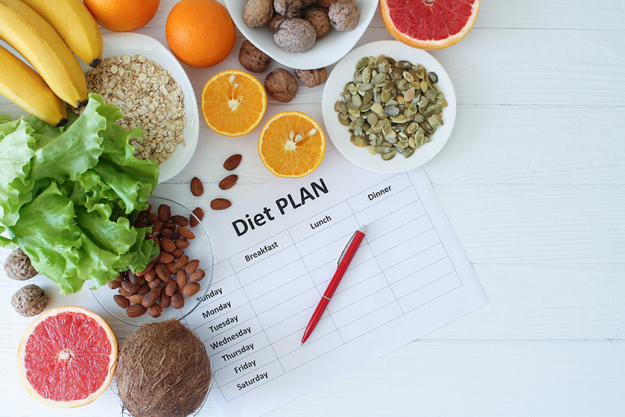 healthy eating plan meal diet planning top view healthy eating plan meal diet planning top view