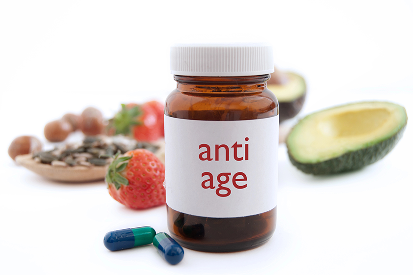 medecine jar with anti aging pills medecine jar with anti aging pills