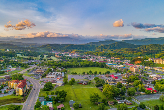 pigeon forge sevierville tennessee drone