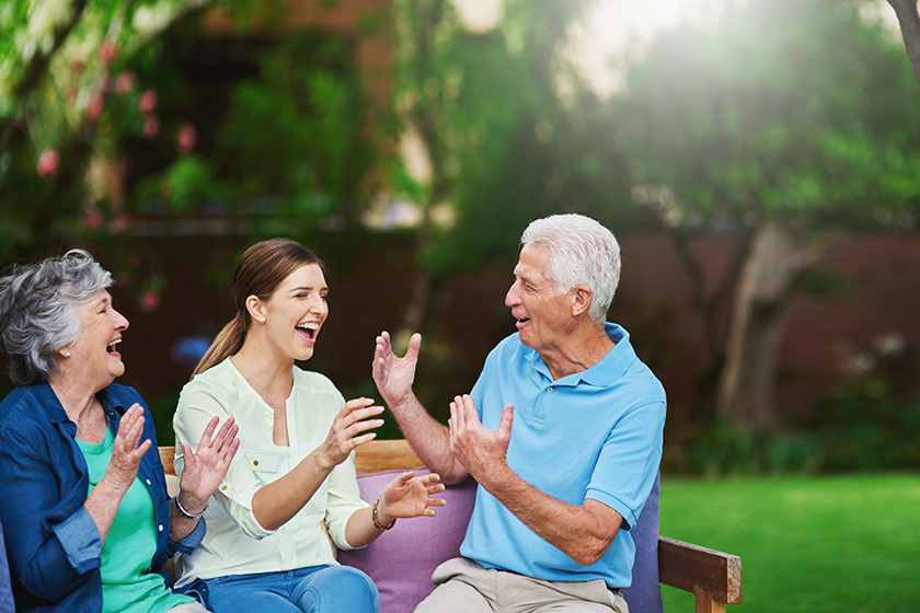 with family theres never a dull moment shot of a senior couple spending time with family theres never a dull moment shot of a senior couple spending time