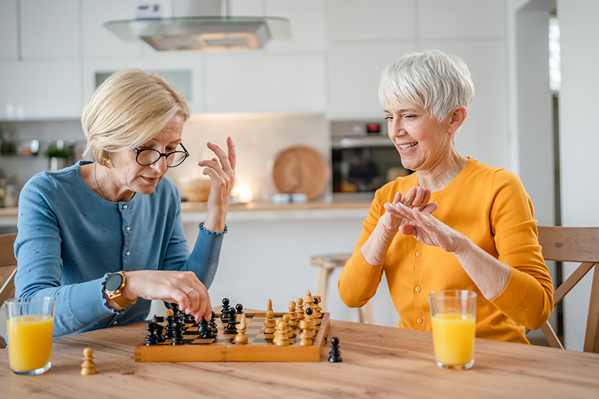 two senior mature women caucasian female
