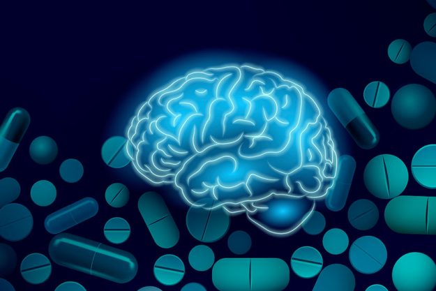 Human brain iq smart business concept e learning nootropic drug supplement dna medicine neuroscience braingpower