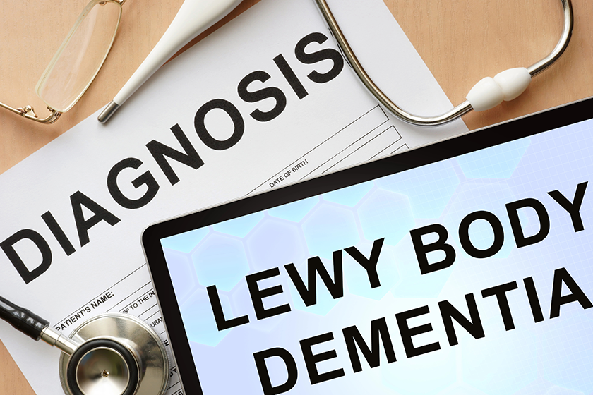 tablet with diagnosis lewy body