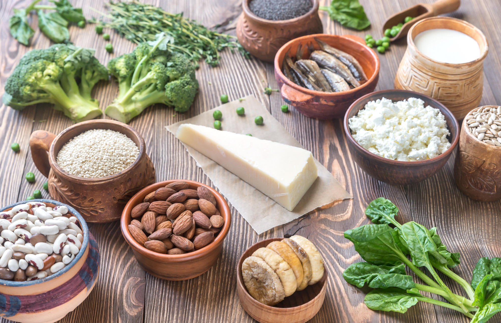 Food rich in calcium