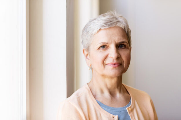 People,And,Portrait,Concept, ,Happy,Smiling,Gray,Senior,Woman