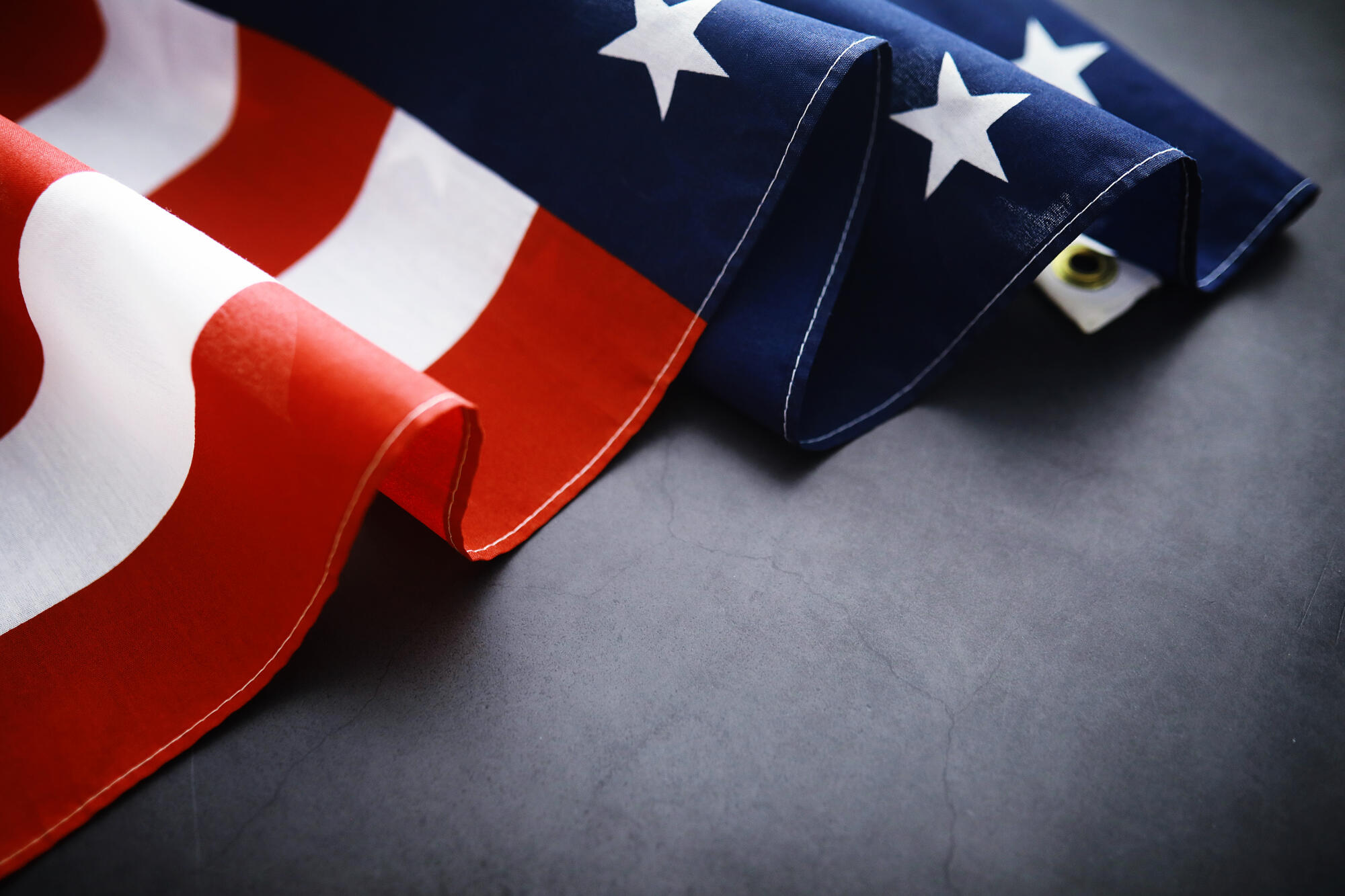 Flapping,Flag,Usa,With,Wave.,American,Flag,For,Memorial,Day