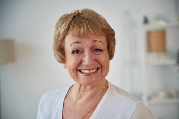 Portrait of senior elderly woman that is at home in the living room Portrait of senior elderly woman that is at home in the living room