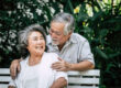 Senior couple Playing together at park