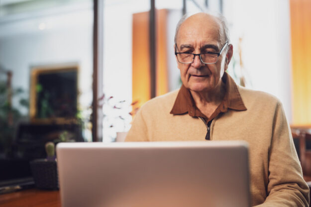 Senior man in casual clothing Senior man in casual clothing
