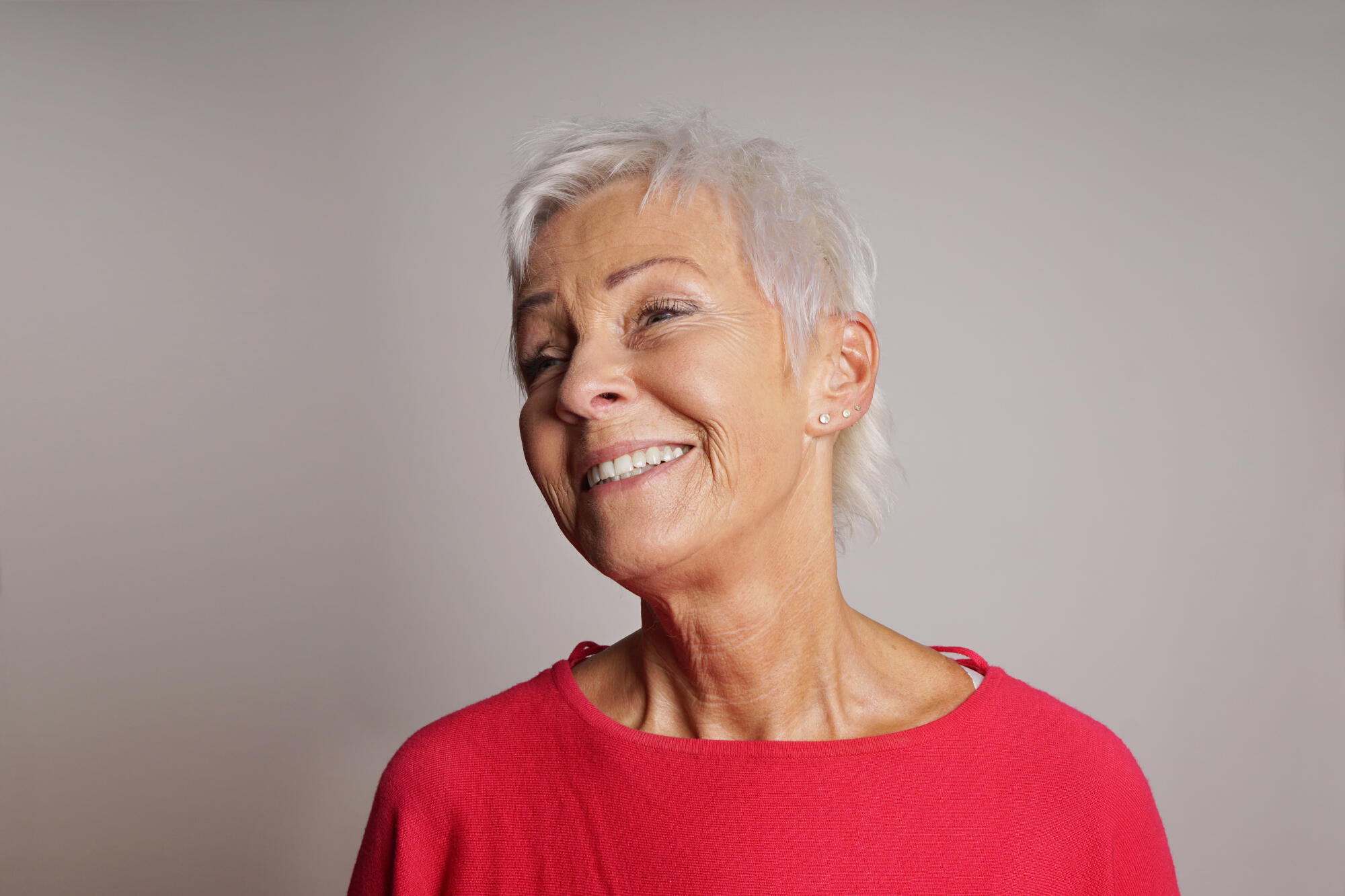 laughing older woman laughing older woman