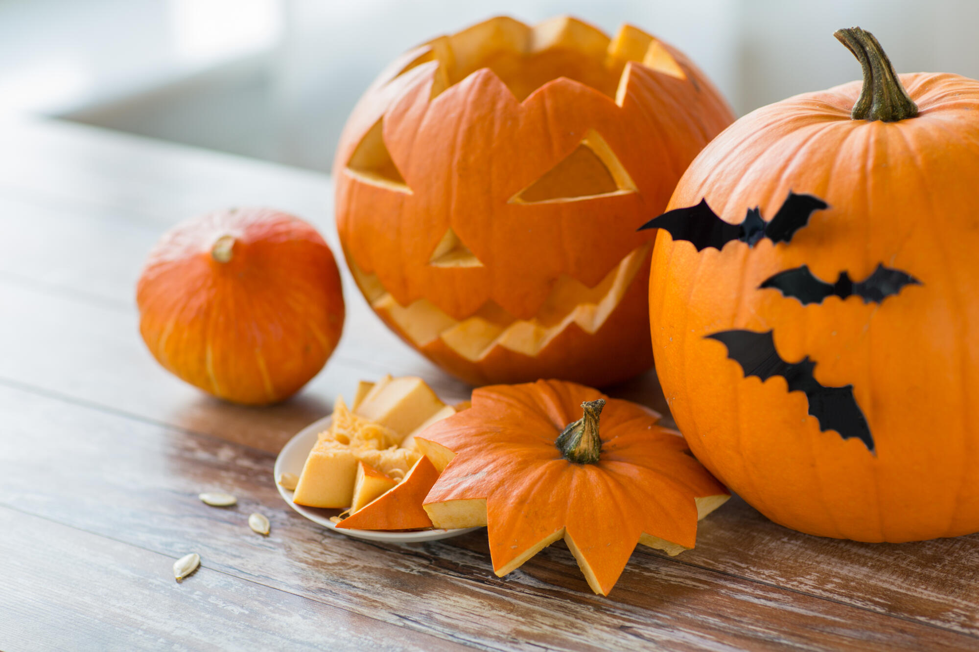 Halloween,,Holidays,And,Decoration,Concept, ,Jack o lantern,Or,Carved,Pumpkins Halloween,,Holidays,And,Decoration,Concept, ,Jack o lantern,Or,Carved,Pumpkins
