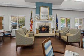 Greenville 006 Dining Area by Fireplace