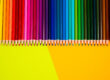 multi colored pencils on multi colored background, Close up, copy space, Modern art. Modern design